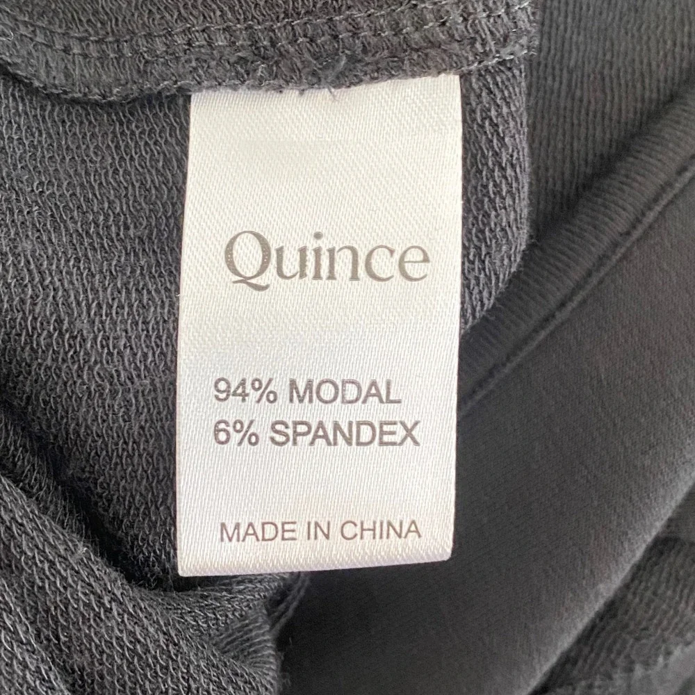 Quince Sleeveless Modal Jumpsuit Womens L Black Keyhole Back Wide Leg Minimalist